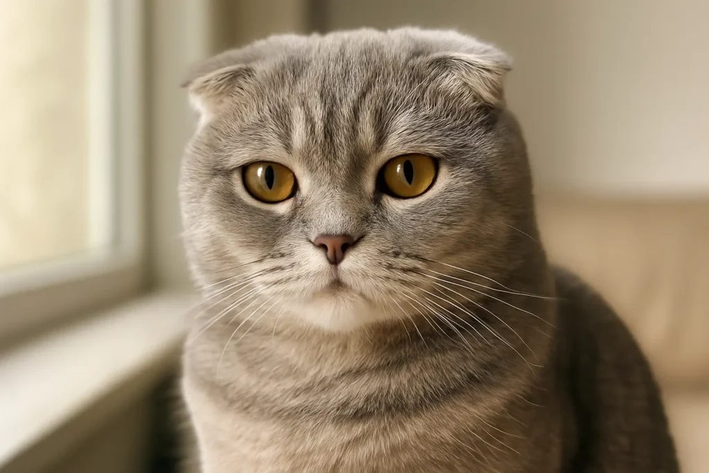 Serene Scottish Fold simple compose 01jzv1qf0ffmmrmpzw0tpd3z50